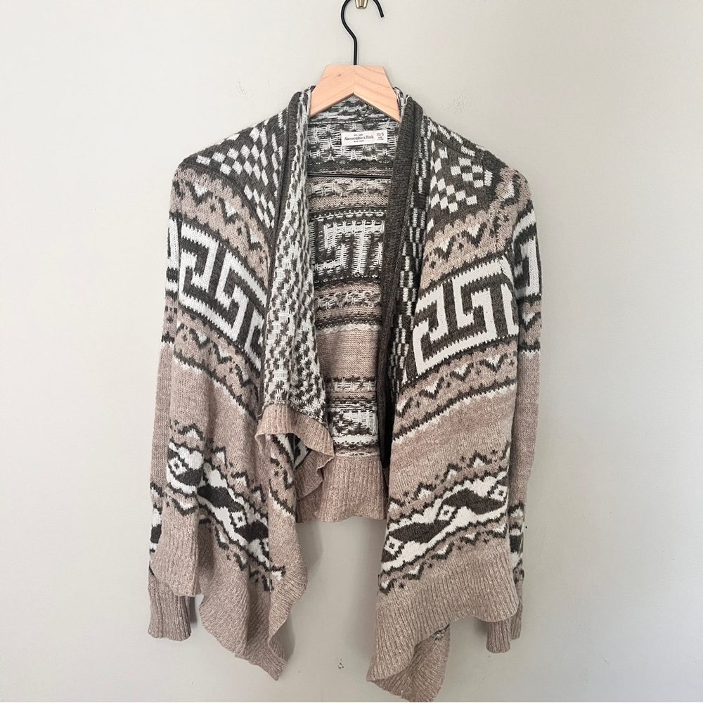 Abercrombie & Fitch Wool Blend Waterfall Cardigan Sweater - XS/S